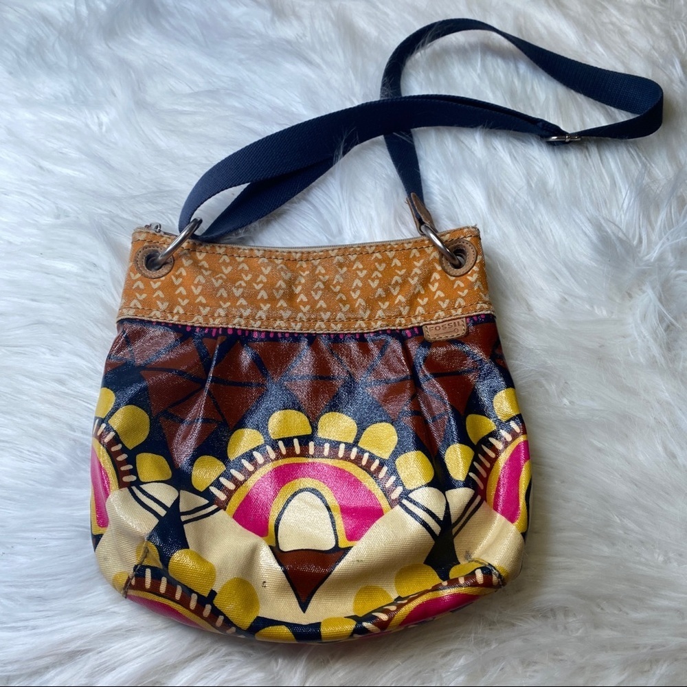 Fossil Key-Per Coated Pattern Multicolored Adjust… - image 2